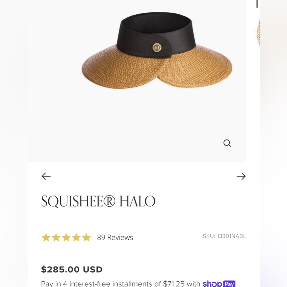 Eric Javits halo hat